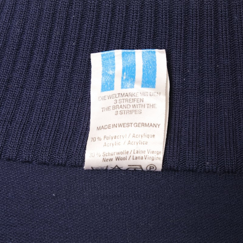 80s Vintage adidas Knit Track Jacket Navy (Made 80s Vintage adidas Knit Track Jacket Navy (Made