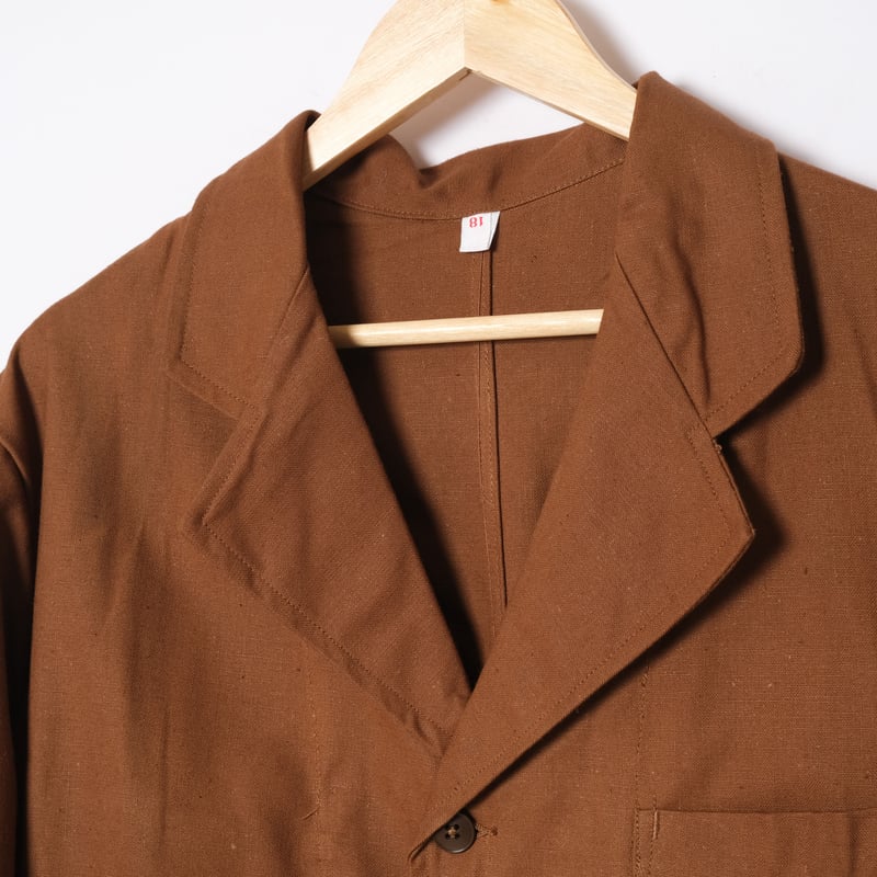 AU MOLINEL フレンチヴィンテージ 1940〜50s Brown Metis Duster Coat フレンチメティスダスターコート 42 ブラウン フランス ユーロ アンティーク VINTAGE ワーク アウター【AU MOLINEL】