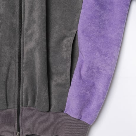 80s Vintage adidas Ventex Track Jacket Model Challenger Gray × Green × Purple (Made in France)