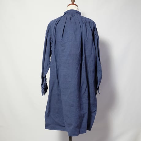1900s Indigo Linen Grand pere Blue