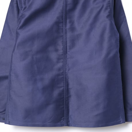 40s France Vintage Le Mont Saint Michel Blue Moleskin Work Jacket Dead Stock Vpocket