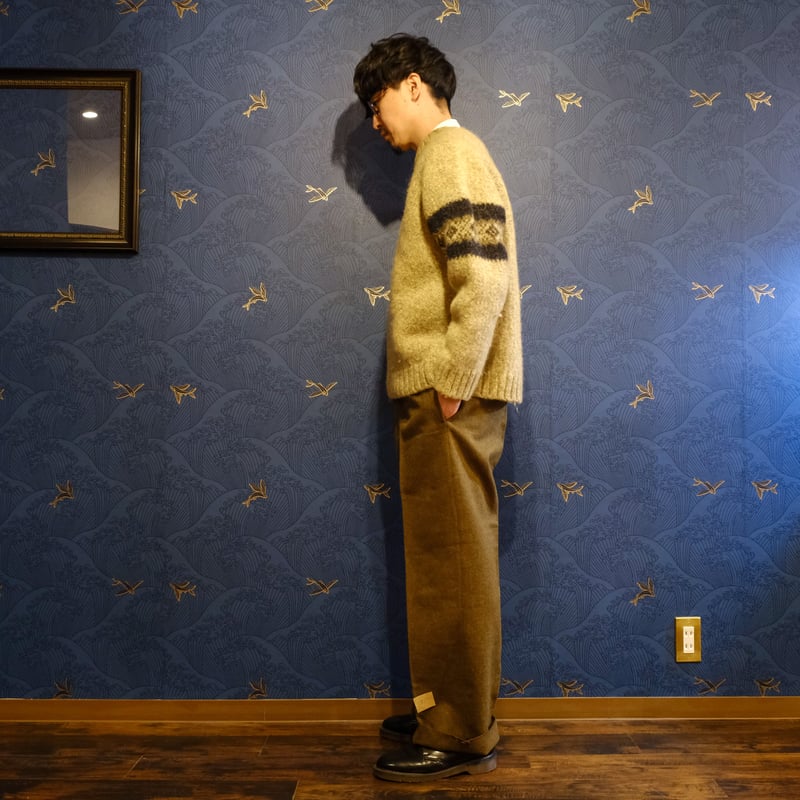 パンツ vintage wool pants 40s French Army Wool Trousers Size 80C Dead St