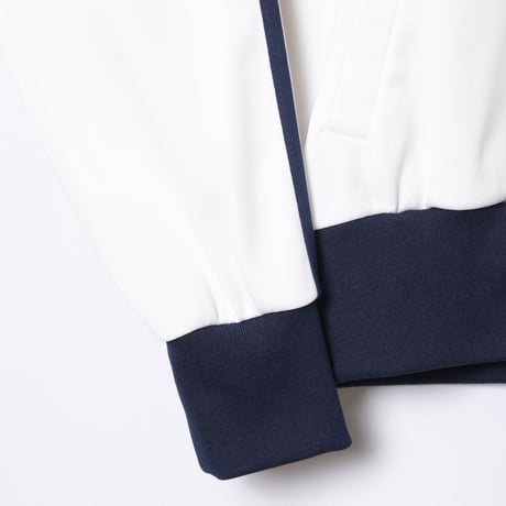 70-80s Vintage adidas Ventex Track Jacket Model First White × Navy (Made in France)
