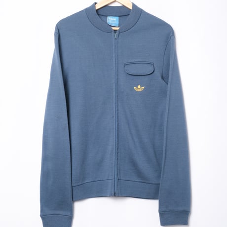 70s Vintage adidas Ventex Knit Jacket Blue Gray (Made in France)