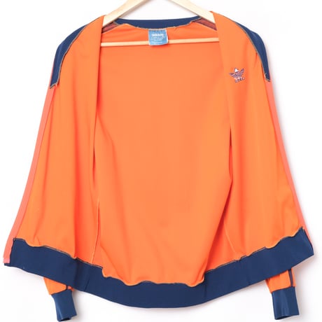 70s Vintage adidas Ventex Track Jacket Orange×Navy (Made in France)