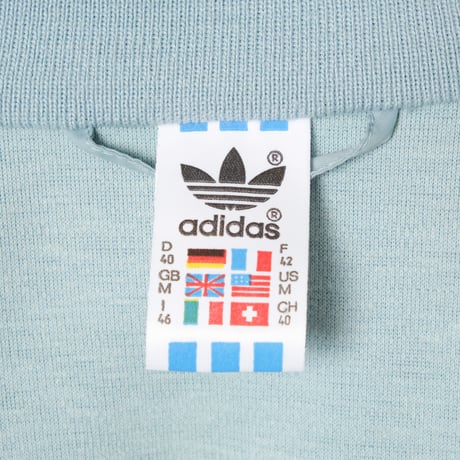 80s Vintage adidas Track Jacket Light Blue × Blue (Made in Finland)