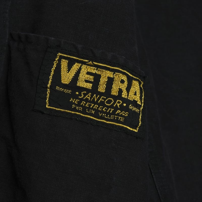 40s50s French Vintage VETRA Black Linen Double 40s50s French Vintage VETRA Black Linen Double