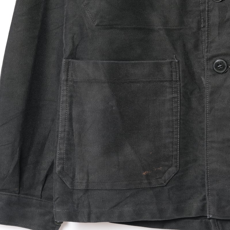 50s France Vintage Barbe Bleue Black Moleskin 50s France Vintage Barbe Bleue Black Moleskin