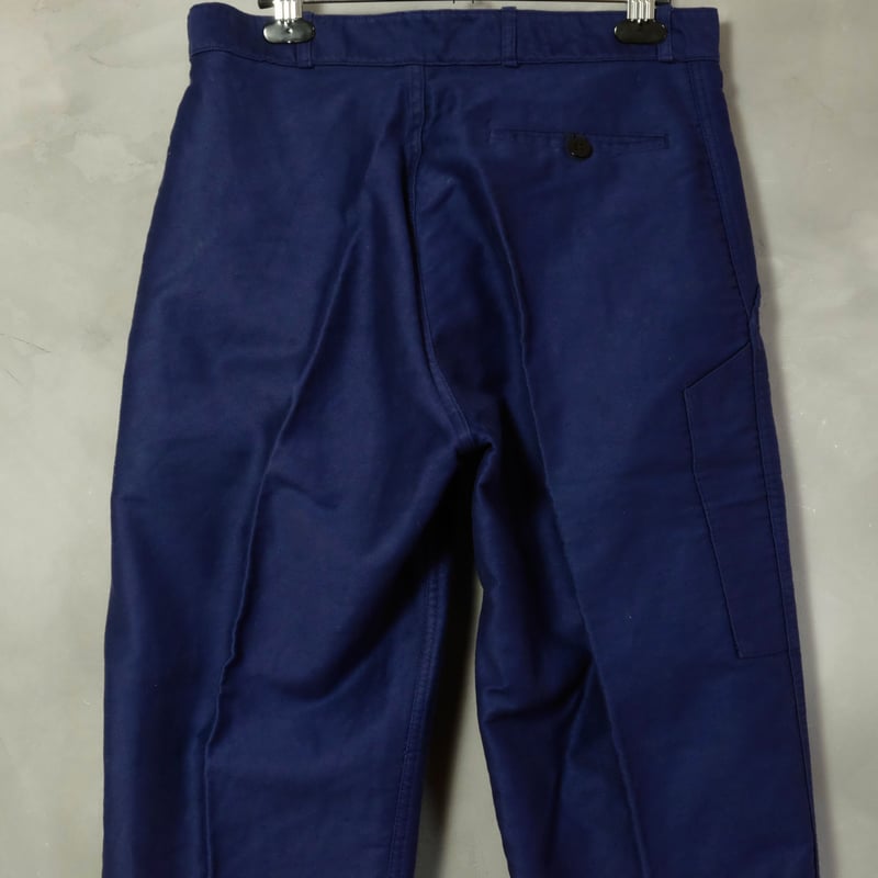 50s-60s MONT-ROUGE Moleskin Work Trousers Mint