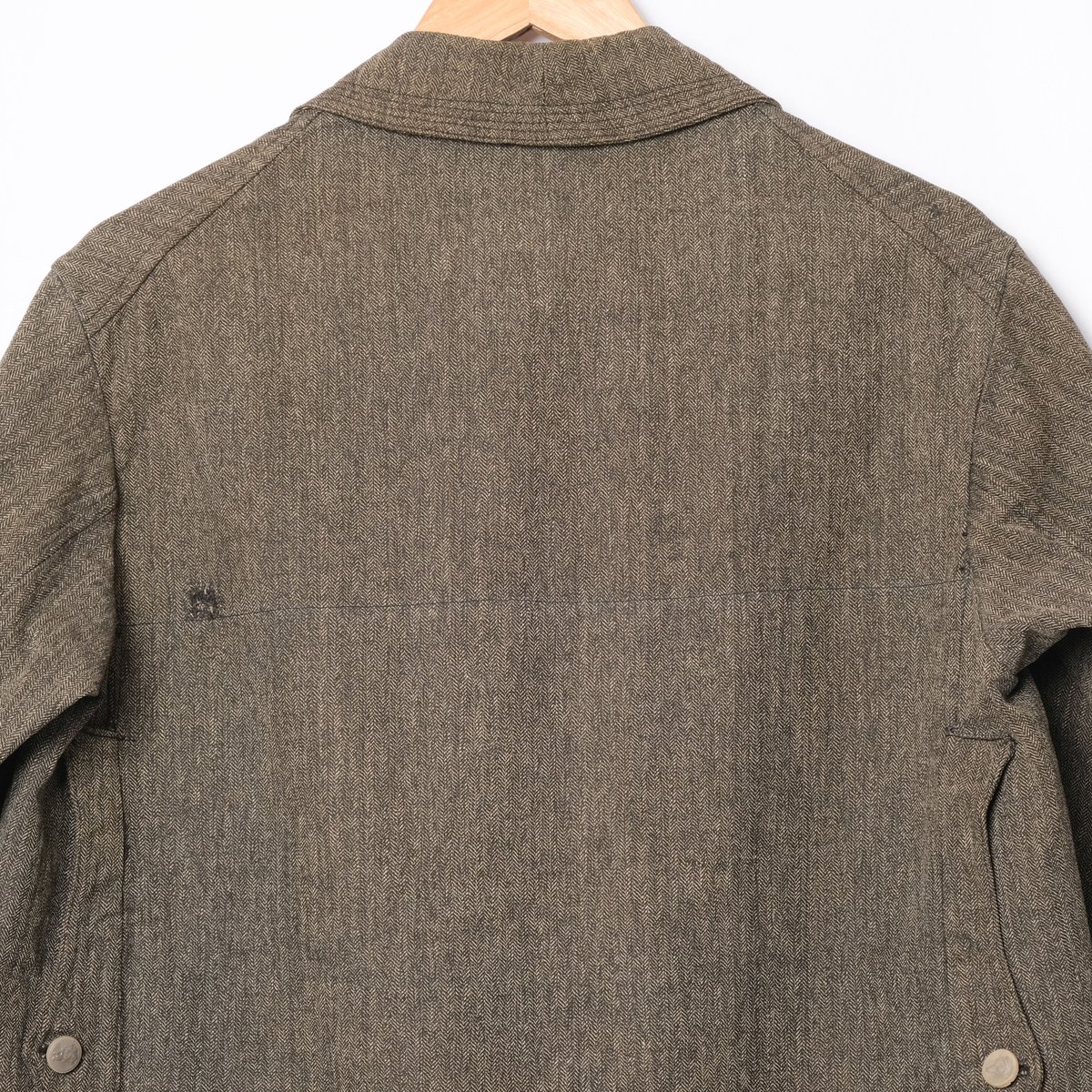 30-40s France Vintage Black Chambray HBT Huntin