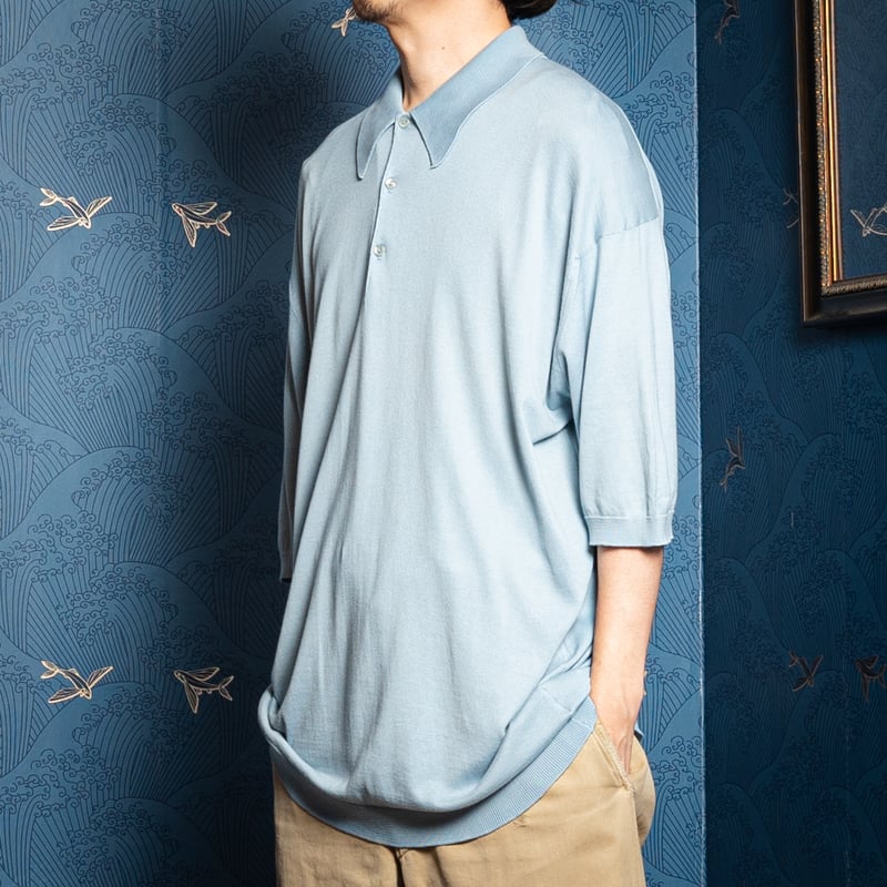 90s JOHN SMEDLEY Sea Island Cotton Polo（Made in