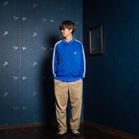 70-80s Vintage adidas VENTEX  ATP Blue Track Jacket(Made in France)