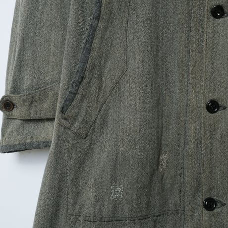 30-40s Le travailleur Black Chambray Atelier Coat
