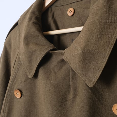 French Army M38 Motorcycle Coat 2nd  Wood Button