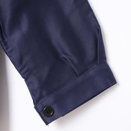 40–50s France Vintage Le Favori Blue Moleskin Jacket Dead Stock