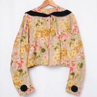 Early 1900s France Antique Floral Jacket