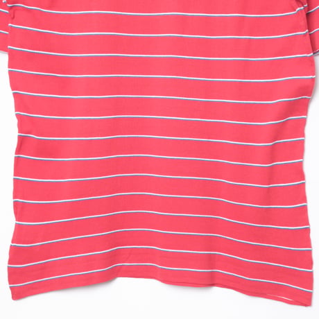 80s JOHN SMEDLEY Sea Island Cotton Half sleeves Polo Shirt Red（Made in England)
