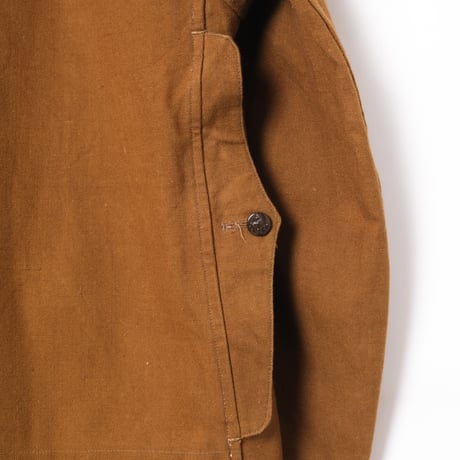 40s France Vintage SOMLYS Cotton Linen Hunting Jacket Dead Stock