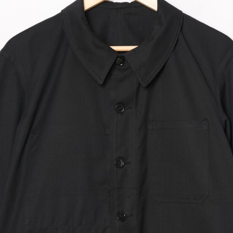 60s France Vintage ZVTT Black HBT Work Jacket Dead Stock