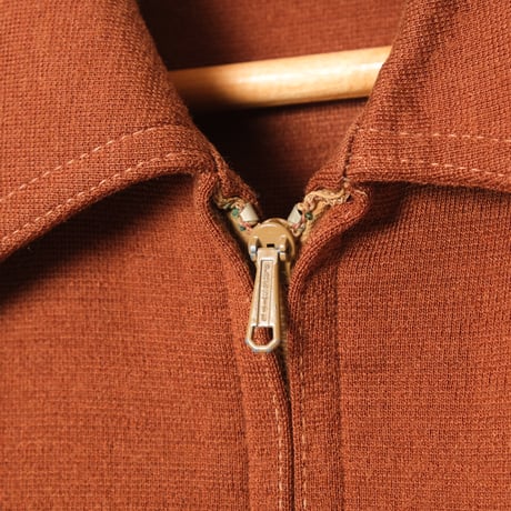 70s Vintage adidas Ventex Knit Jacket Brown (Made in France)