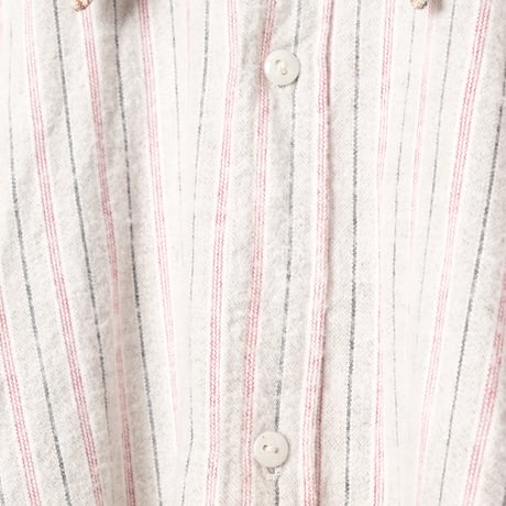 30-40s France Vintage Granpa Striped Shirt