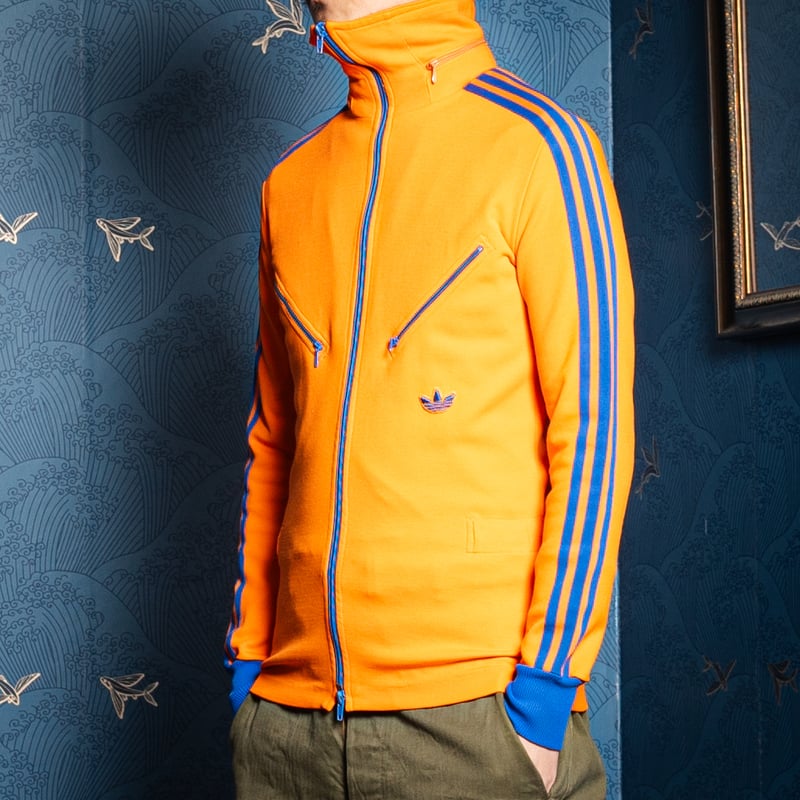 70s Vintage adidas Track Jacket With Hood Orang