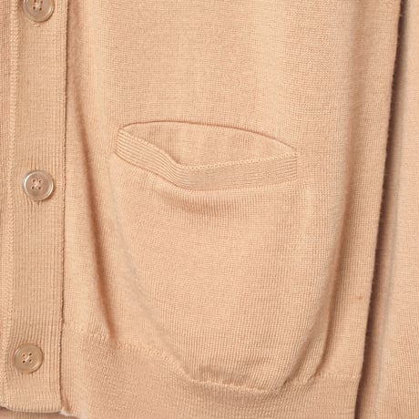70s JOHN SMEDLEY Wool Cardigan（Made in England）