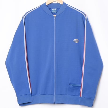 60s Vintage adidas Ventex Collarless Track Jacket Late World Mark France (Made in France)
