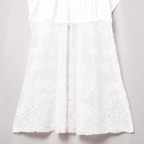 Early 1900s France  Antique Cotton Church Smock