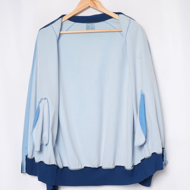 最終お値下げ⭐︎The toe Wimbledon Jacket blue 70-80s Vintage adidas VENTEX ATP Blue Track Jac