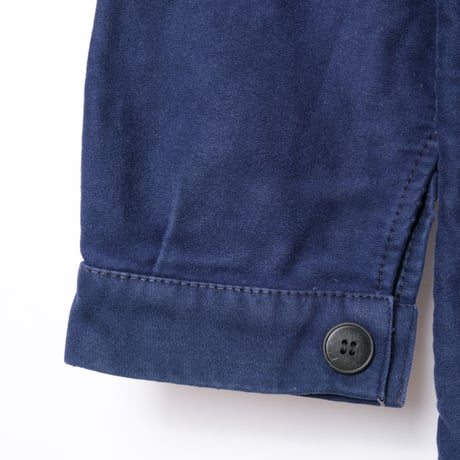 50-60s France  Vintage  Dumont d'Urville Blue Moleskin Jacket