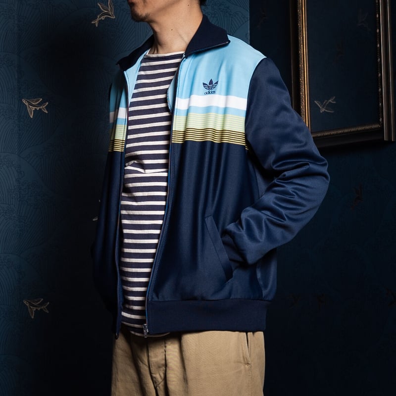 70-80s Vintage adidas Ventex Track Jacket Navy×