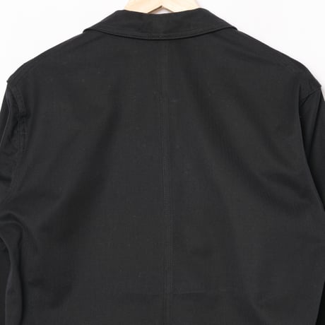 60s France Vintage ZVTT Black HBT Work Jacket Dead Stock