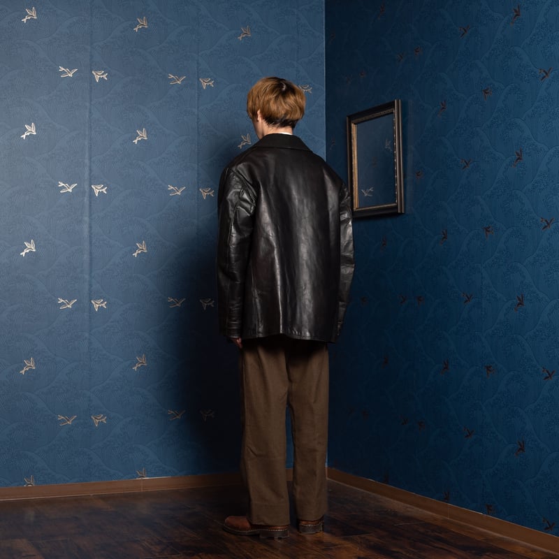 40s French Vintage Leather Jacket(Corbusier Ja 40s French Vintage Leather Jacket(Corbusier Ja