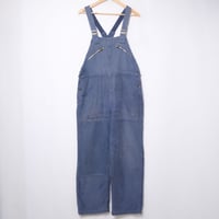 40s-50s France Vintage Adolphe Lafont  Blue Moleskin French Work Overalls  1
