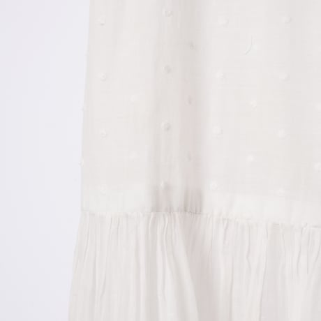 30s France Vintage Embroidered Cotton Skirt