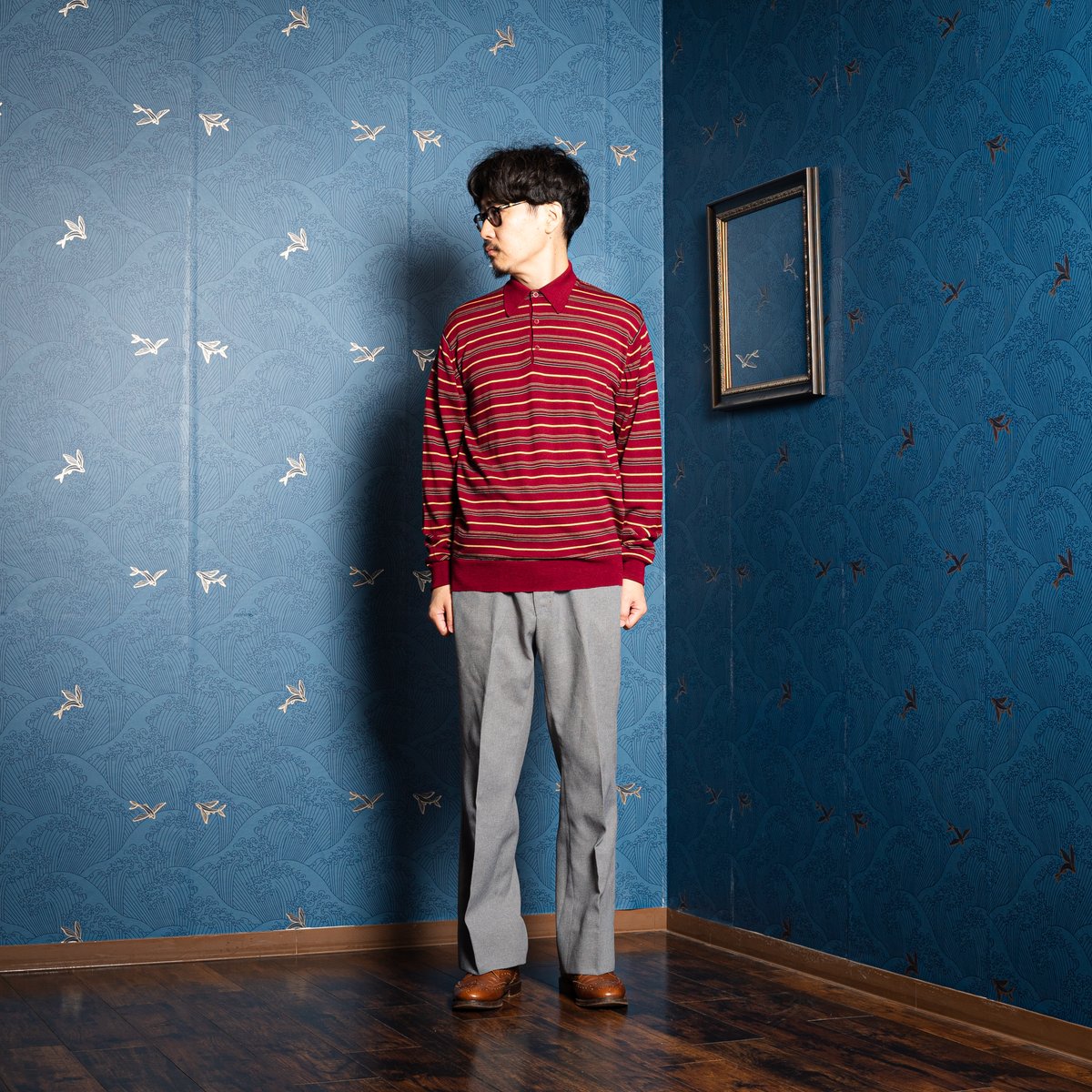 【dendenkankanさま専用】 JOHN SMEDLEY merino 70s JOHN SMEDLEY Merino Wool Knit Polo Shirt Bu