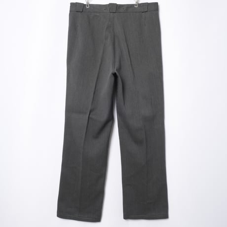 40-50s France Vintage Gray Cotton Pique Hunting Trousers Dead Stock