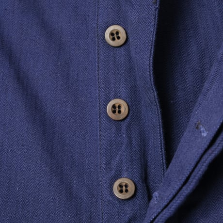 French Army HBT Mechanic Trousers Wood Buttons Dead Stock