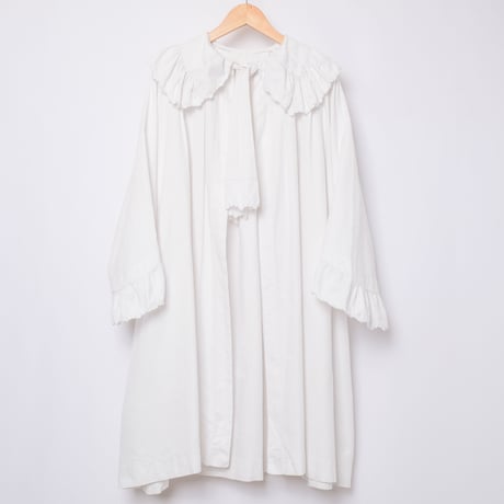 30s French Vintage Cotton Church Gown