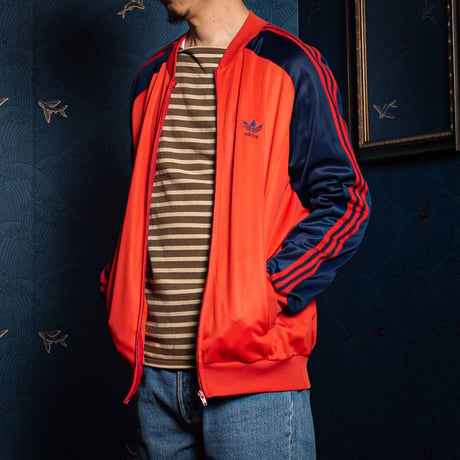 70-80s Vintage adidas VENTEX  ATP Red×Navy Track Jacket(Made in France)