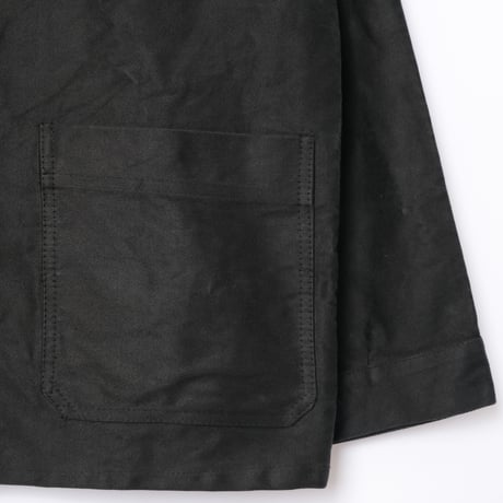 50-60s France Vintage DOLMEN Black Moleskin Jacket