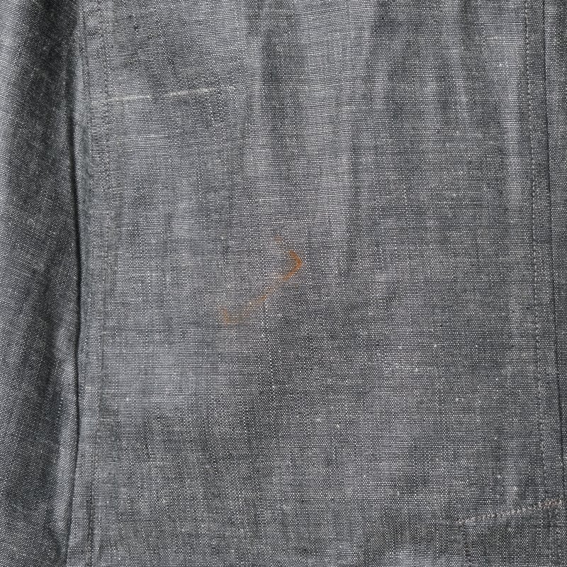 40-50s France Vintage Au Molinel Linen Black Ch 40-50s France Vintage Au Molinel Linen Black Ch