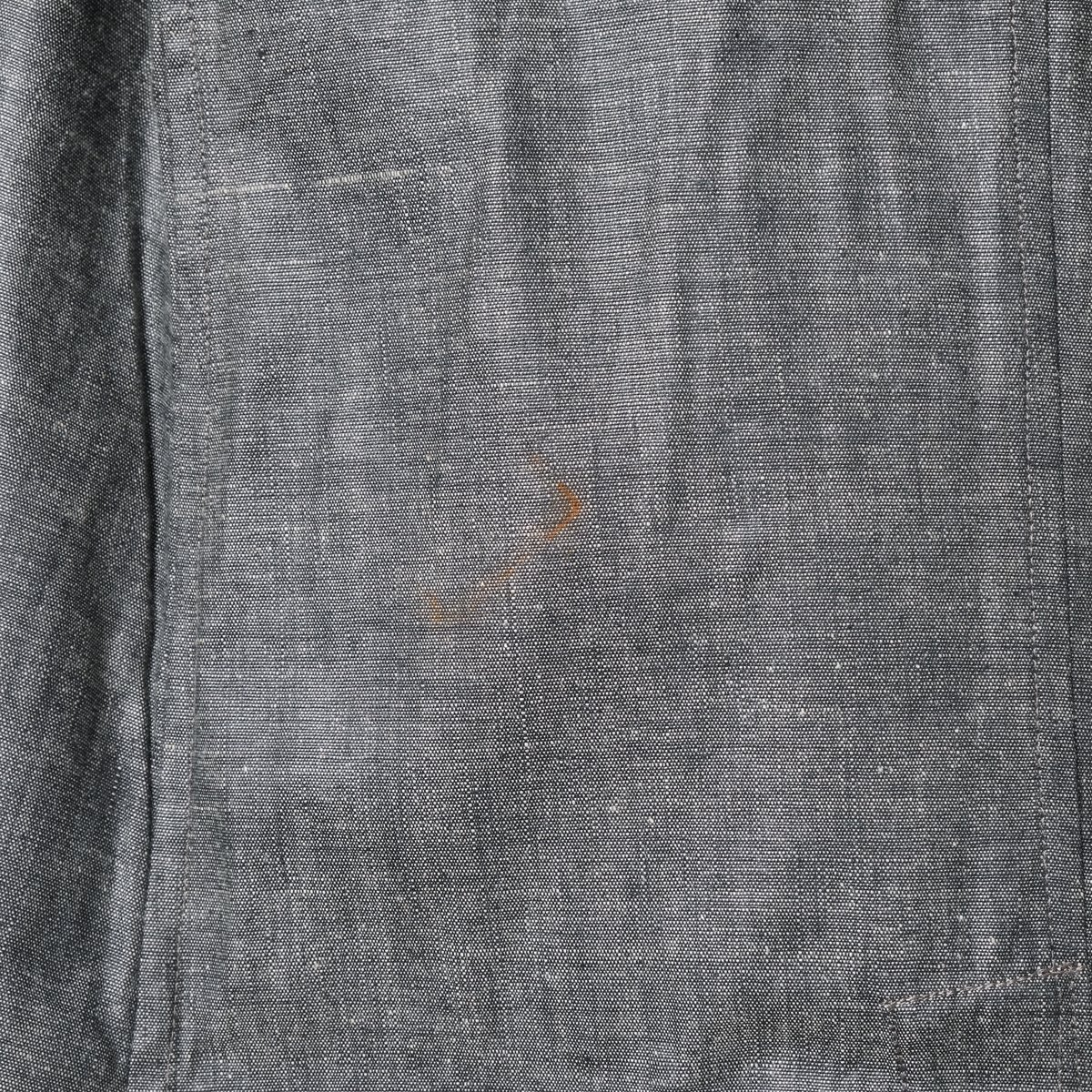 40-50s France Vintage Au Molinel Linen Black Ch 40-50s France Vintage Au Molinel Linen Black Ch