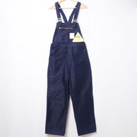 40-50s Le Mont St Michel  Blue Moleskin Work Overalls Dead Stock