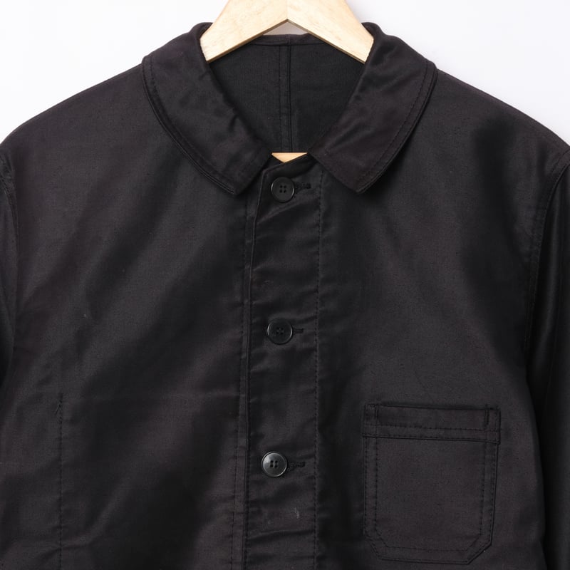 40-50s Dumont d'Urville Black Moleskin Jacket