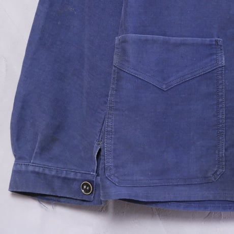 30s Le St Pierre Blue Moleskin Jacket