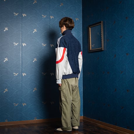 80s Vintage adidas Track Jacket Navy× Gray (Made in West Germany)