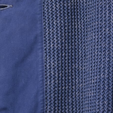 60s Euro Vintage Blue Knit Work Jacket