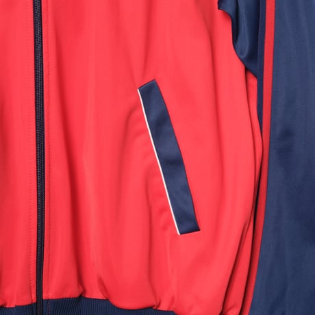 80s Vintage adidas Track Jacket Red × Navy (Made in Hungaria)